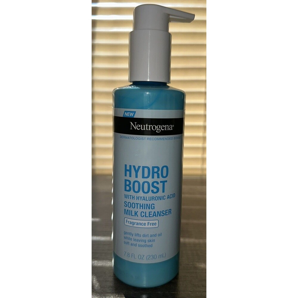 Neutrogena Hydro Boost Soothing Milk Facial‎ Cleanser with Hyaluronic Acid 7.8oz